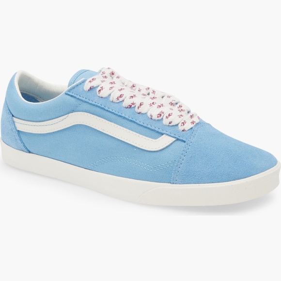 Vans Old Skool Classic Lowpro Sneaker FLORAL LACES Vintage HERITAGE BLUE::NIB:: - Picture 1 of 6